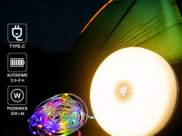Guirlande lumineuse solaire étanche couleur RVB